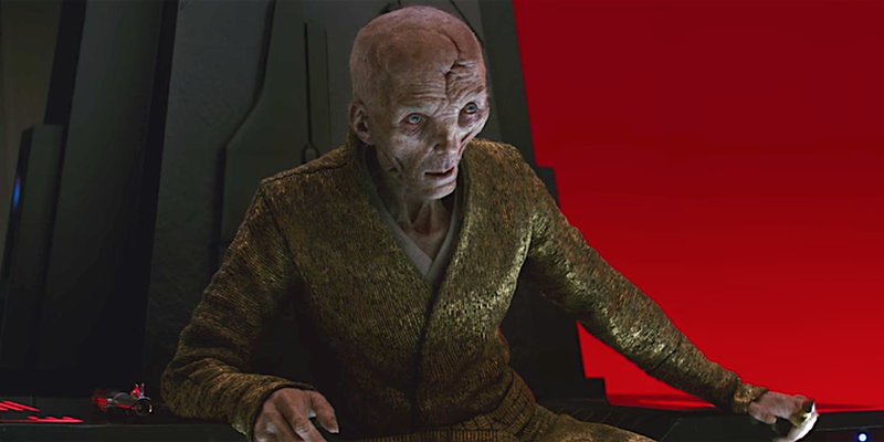 Supreme Leader Snoke lead the First Order, but more so out of opportunity than some grand design.